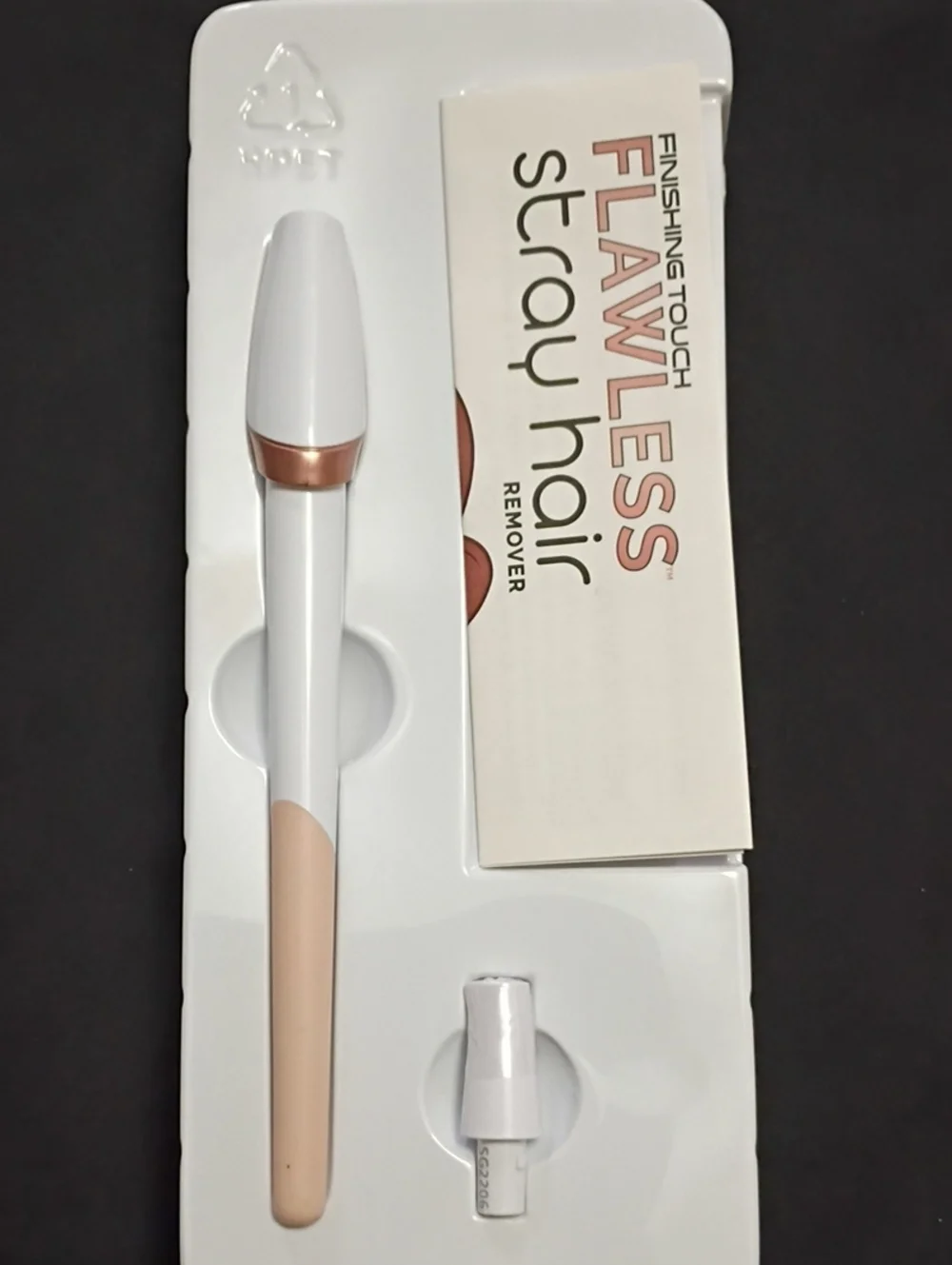 Flawless Stray Hair Remover - White & Tan Facial Hair Tool